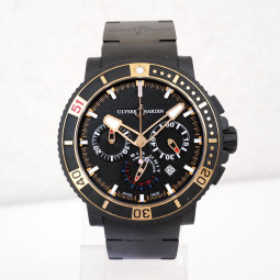 Швейцарские часы Ulysse Nardin Diver Black Sea Maxi Marine 46mm Chronograph Limited 