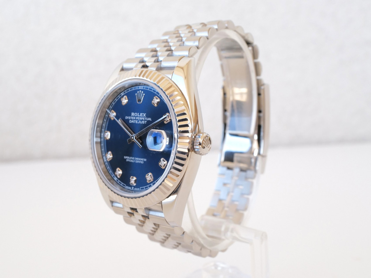 Часы Rolex Datejust 41mm 18k White Gold and Steel Blue Diamond Dial Jubilee (2024)[7]