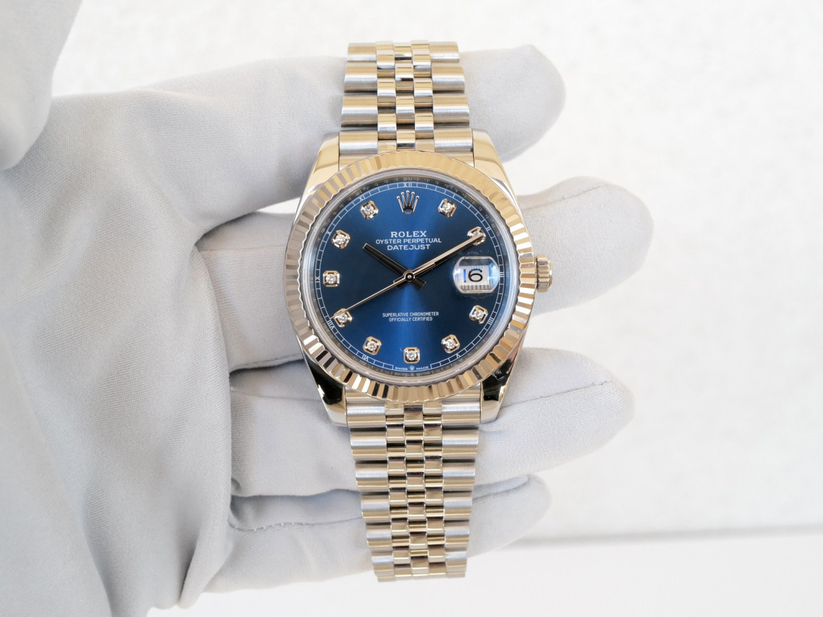 Часы Rolex Datejust 41mm 18k White Gold and Steel Blue Diamond Dial Jubilee (2024)[8]