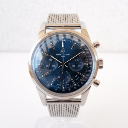 Швейцарские часы Breitling Transocean Chronograph Blue Dial 43 Limited Edition
