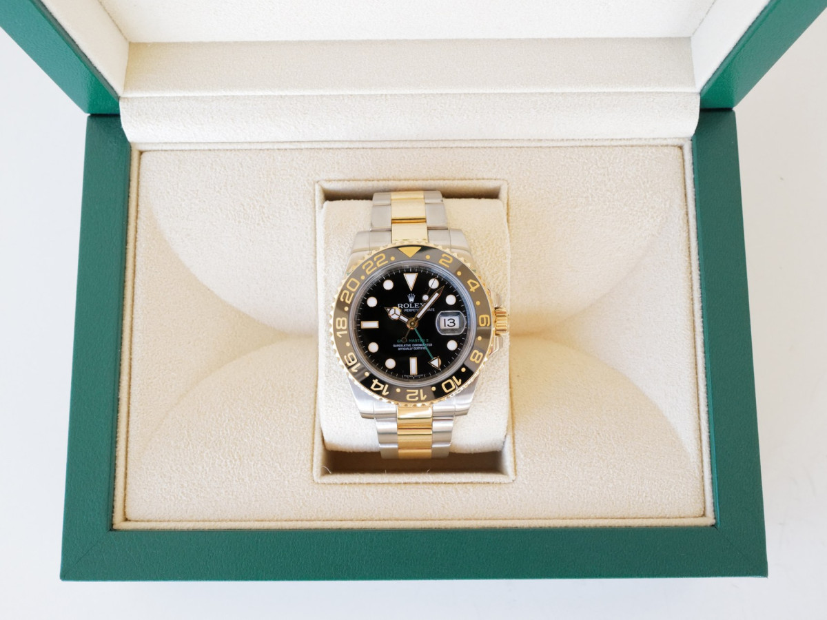 Годинник Rolex GMT-Master II  18K Yellow Gold Black Dial[9]
