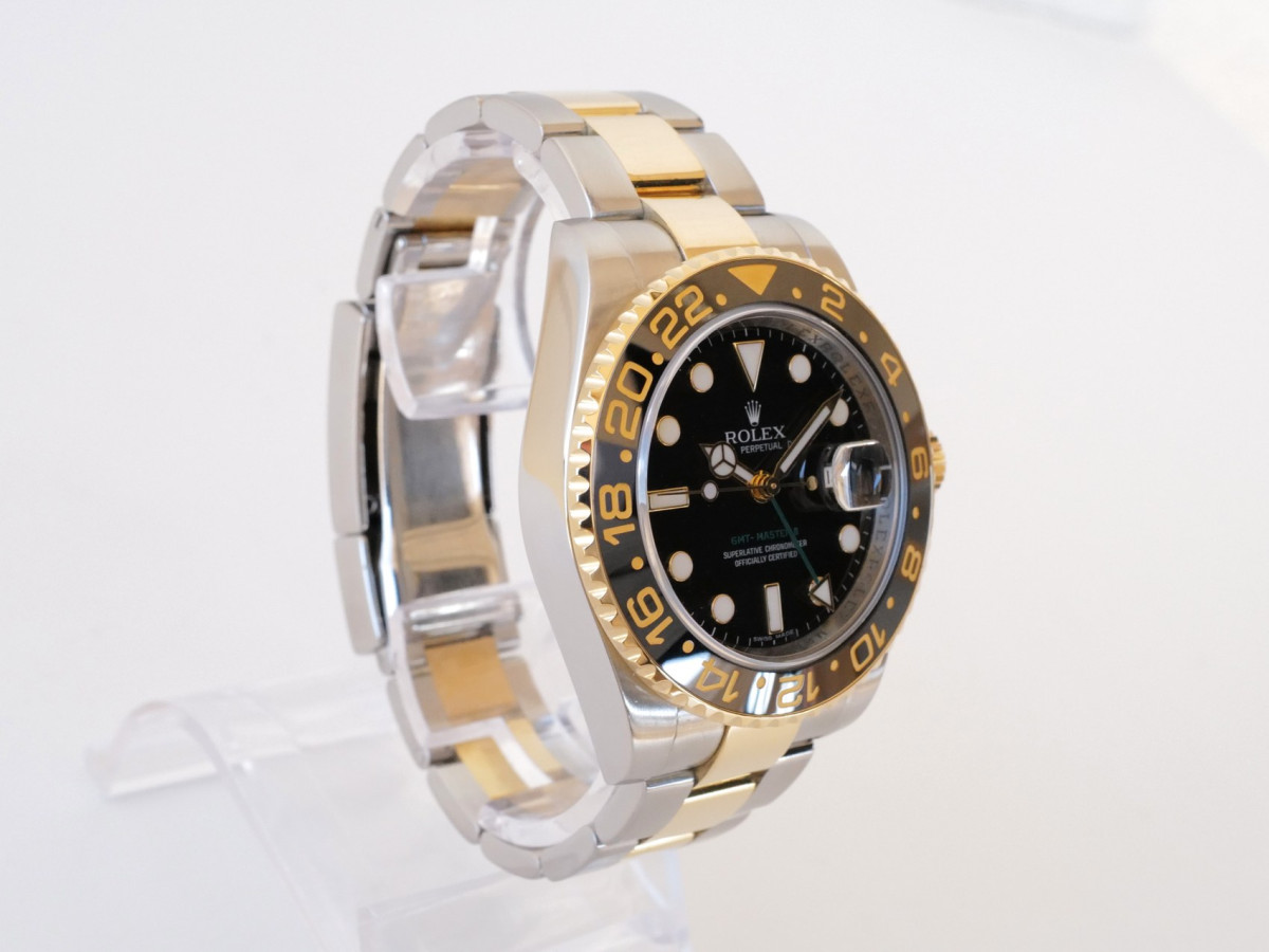 Годинник Rolex GMT-Master II  18K Yellow Gold Black Dial[6]