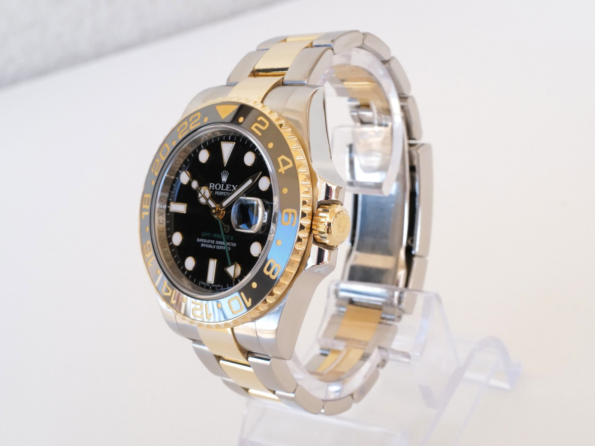 Годинник Rolex GMT-Master II  18K Yellow Gold Black Dial[7]