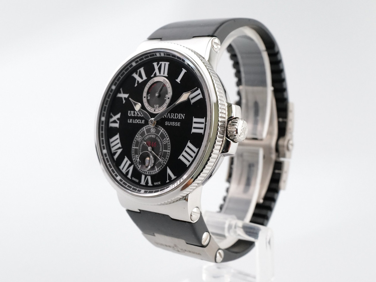 Часы Ulysse Nardin Maxi Marine Chronometer Black Dial 43mm[6]