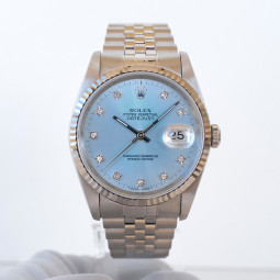 Швейцарський годинник Rolex Datejust 36 Jubilee Steel Ice Blue Diamond Dial