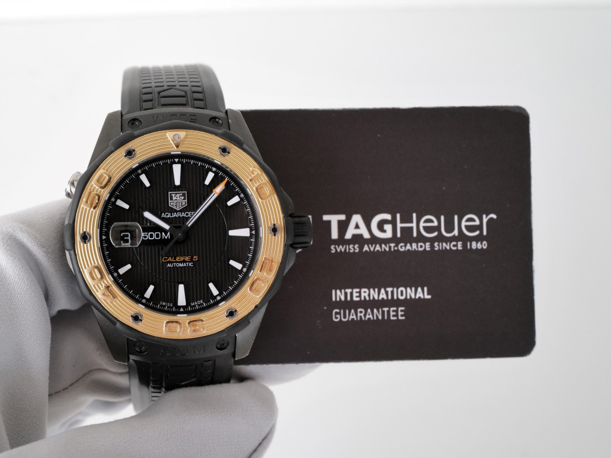 Часы TAG Heuer Aquaracer 500M Calibre 5 Titanium 18K Rose Gold 43[9]