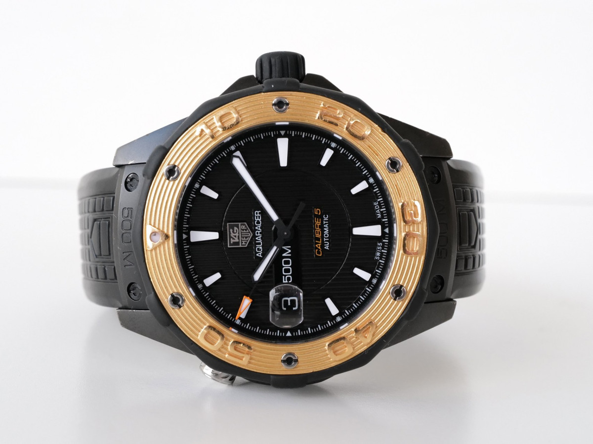 Часы TAG Heuer Aquaracer 500M Calibre 5 Titanium 18K Rose Gold 43