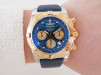 Годинник Breitling Chronomat Steel Gold Blue Dial Rubber Strap 44mm[5]