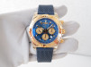 Годинник Breitling Chronomat Steel Gold Blue Dial Rubber Strap 44mm[8]