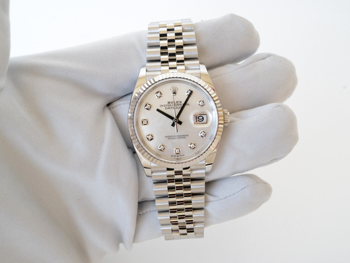 Часы Rolex Datejust 36 Jubilee Steel MOP Diamond Dial NEW (05/2026)[6]