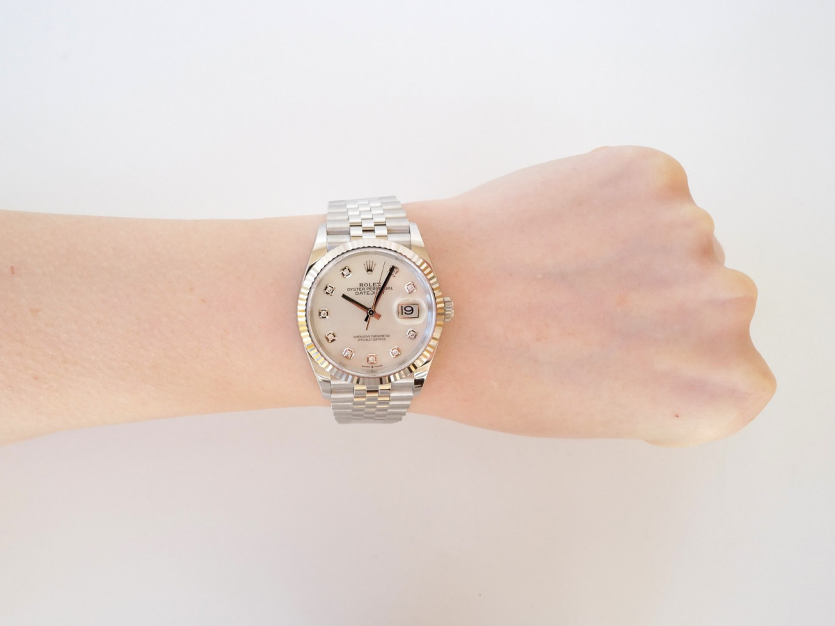 Часы Rolex Datejust 36 Jubilee Steel MOP Diamond Dial NEW (05/2026)[4]