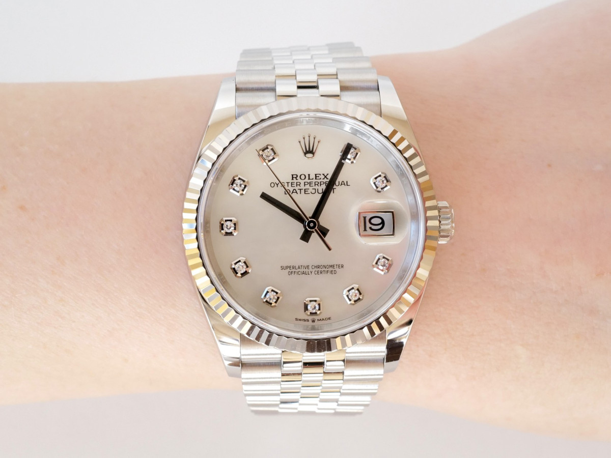 Часы Rolex Datejust 36 Jubilee Steel MOP Diamond Dial NEW (05/2026)[5]