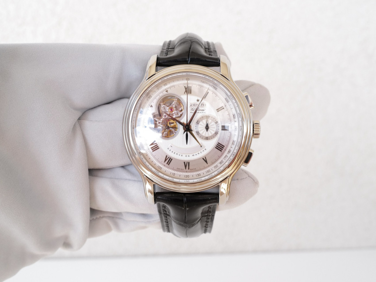 Часы Zenith El Primero Chronomaster Open Reserve Chronograph Silver Dial 45mm[8]