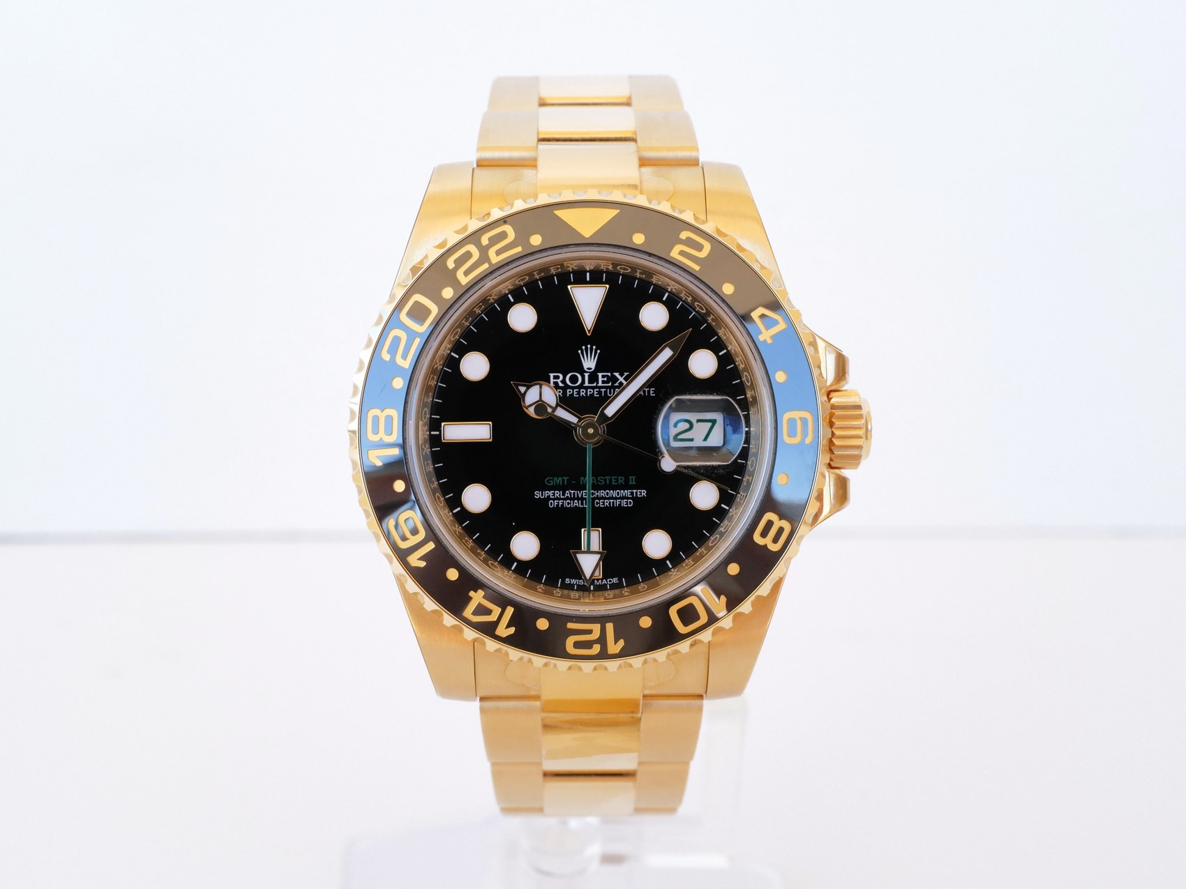 Годинник Rolex GMT-Master II 18K Yellow Gold Black Dial 40 NEW