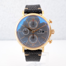 Швейцарський годинник IWC Portofino Chronograph 18K Rose Gold Grey Dial 42mm