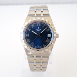 Швейцарський годинник Tudor Royal Blue Roman Dial 34mm NEW