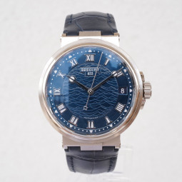 Breguet Marine Date 18K White Gold Swiss watch