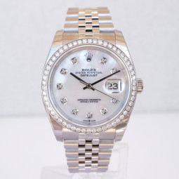 Швейцарський годинник Rolex Datejust 36mm Steel Jubilee Diamond Bezel MOP Dial NEW