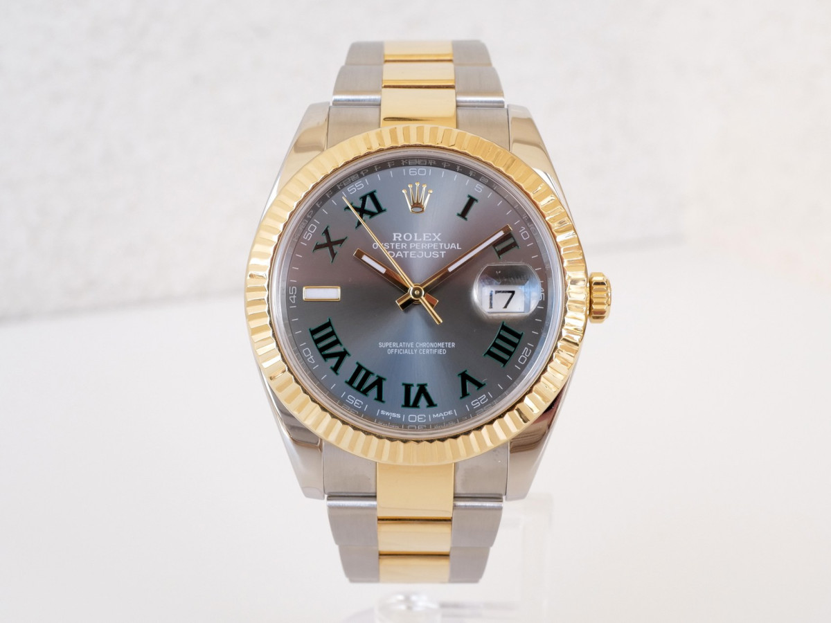 Купити годинник Rolex Datejust 41mm 18K Yellow Gold Wimbledon Dial