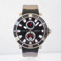 Швейцарские часы Ulysse Nardin Maxi Marine Diver Titanium Black Dial 45mm