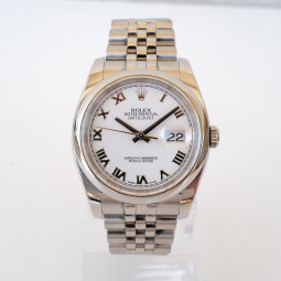 Швейцарський годинник Rolex Datejust 36mm Jubilee Steel White Roman Dial (2025)