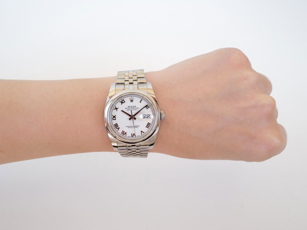 Годинник Rolex Datejust 36mm Jubilee Steel White Roman Dial (2025)[4]