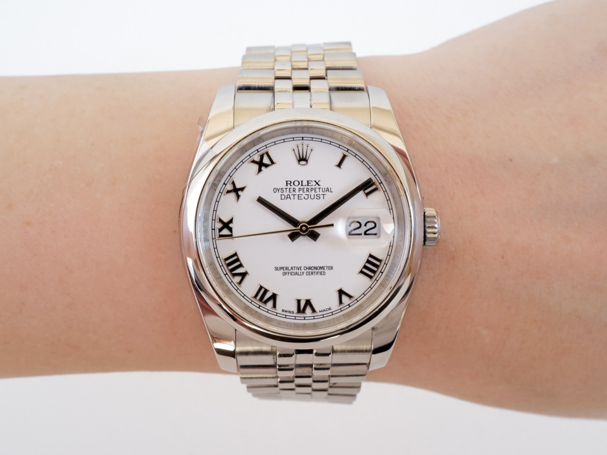 Годинник Rolex Datejust 36mm Jubilee Steel White Roman Dial (2025)[5]