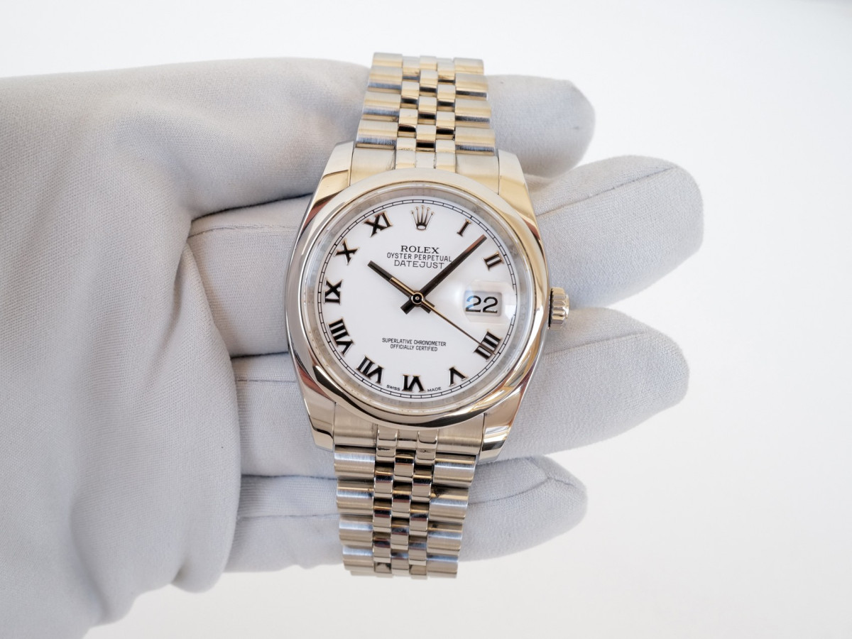 Годинник Rolex Datejust 36mm Jubilee Steel White Roman Dial (2025)[8]