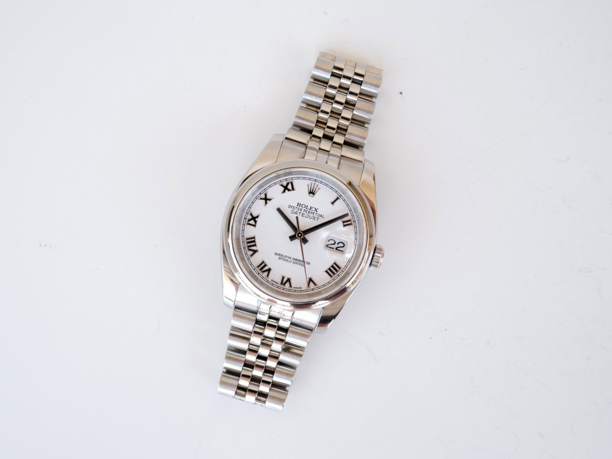 Годинник Rolex Datejust 36mm Jubilee Steel White Roman Dial (2025)[9]