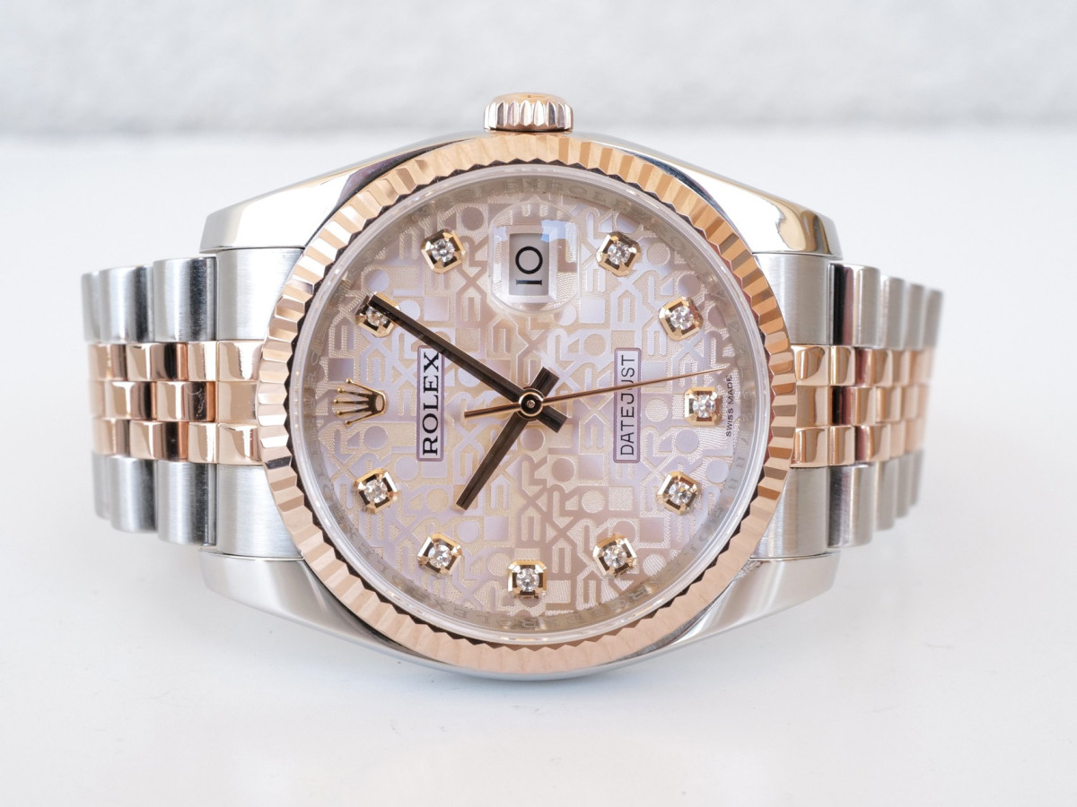 Годинник Rolex Datejust 36mm Jubilee Steel 18K Rose Gold Pink Computer Dial