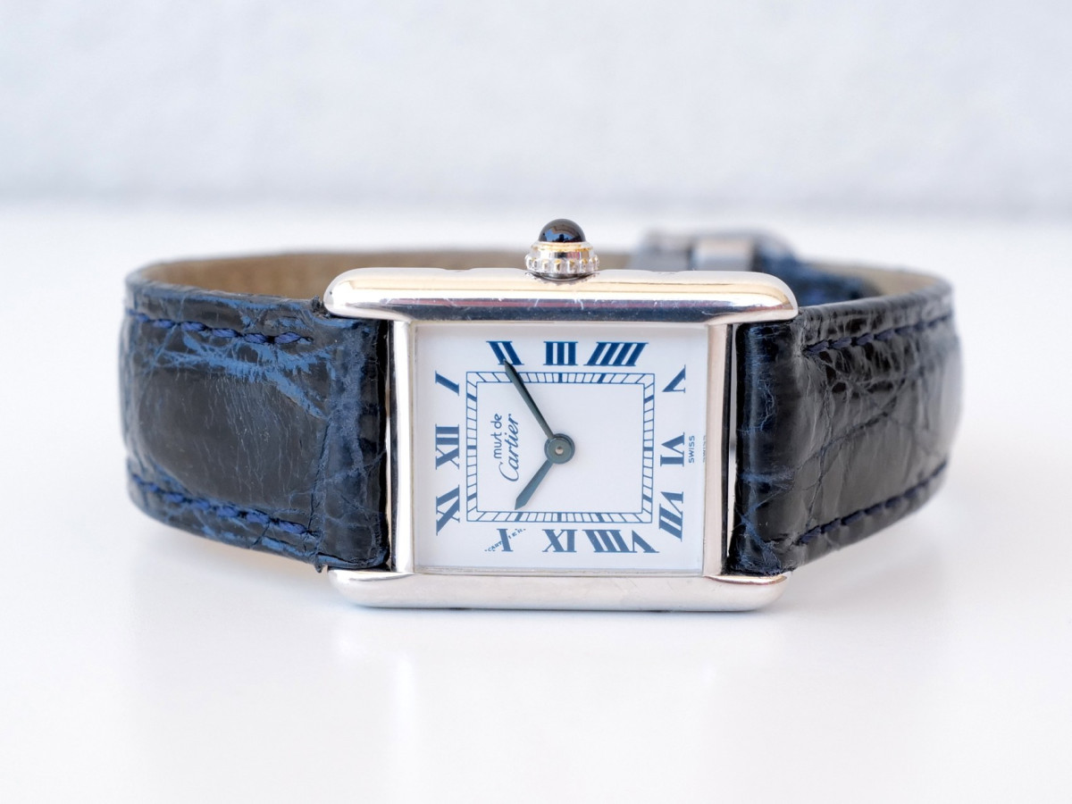 Годинник Cartier Must Tank Ivory Roman Dial