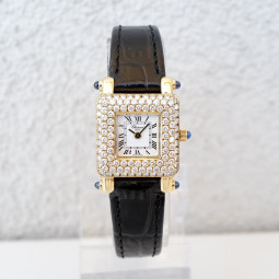 Швейцарський годинник Chopard Happy Sport 18K Yellow Gold 2ct Diamonds