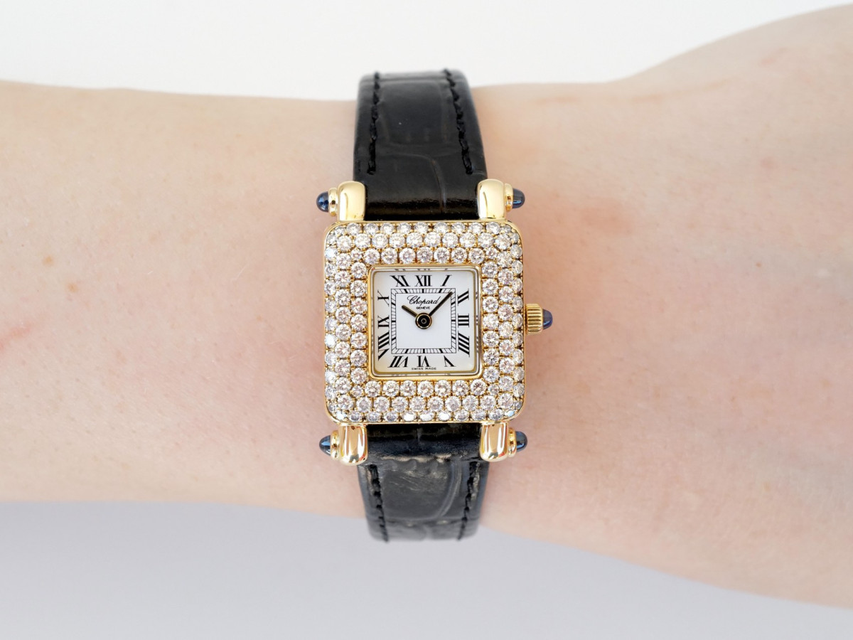 Годинник Chopard Happy Sport 18K Yellow Gold 2ct Diamonds[5]
