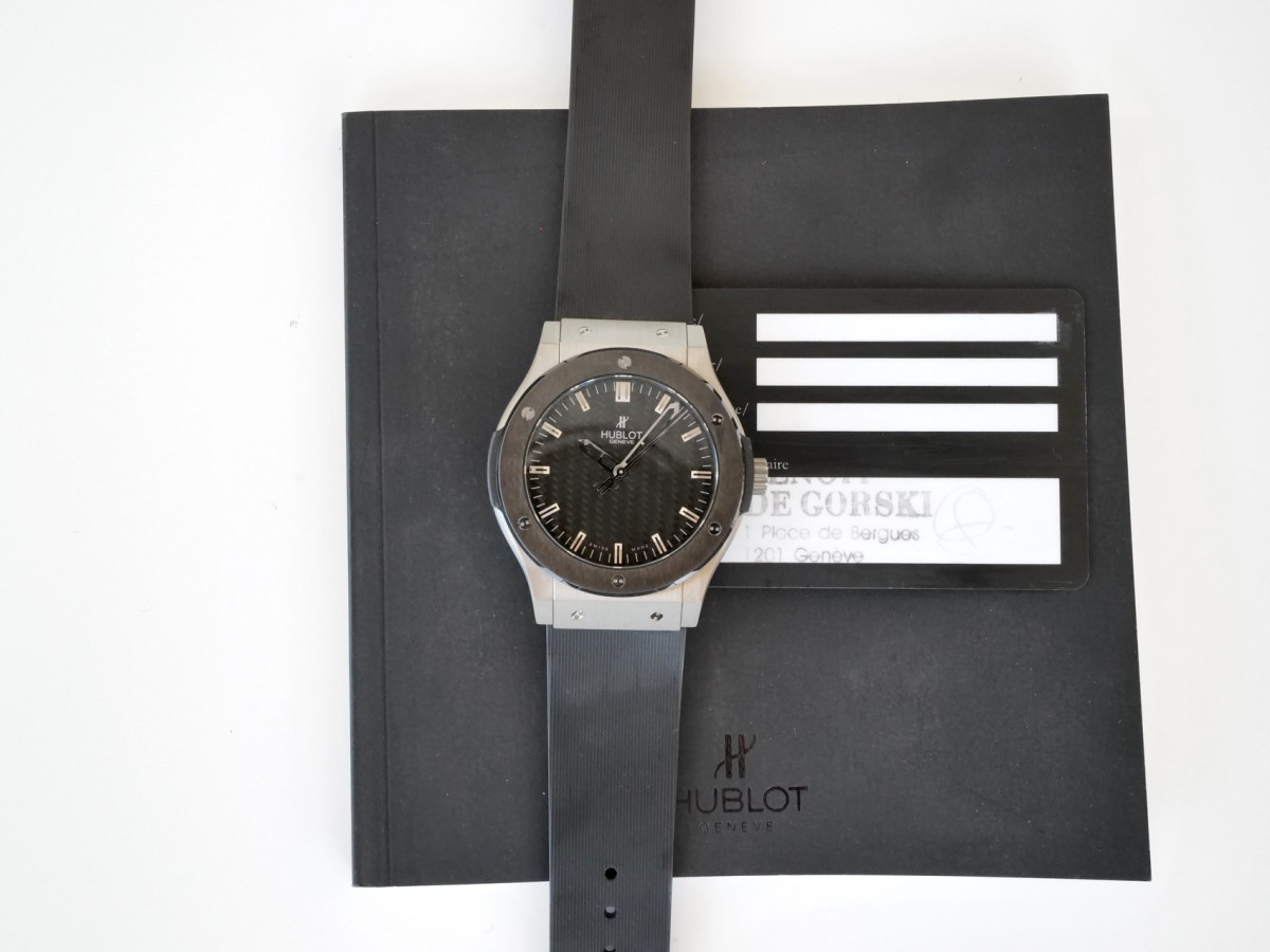 Годинник Hublot Classic Fusion Zirconium Ceramic Carbon Dial 45[9]