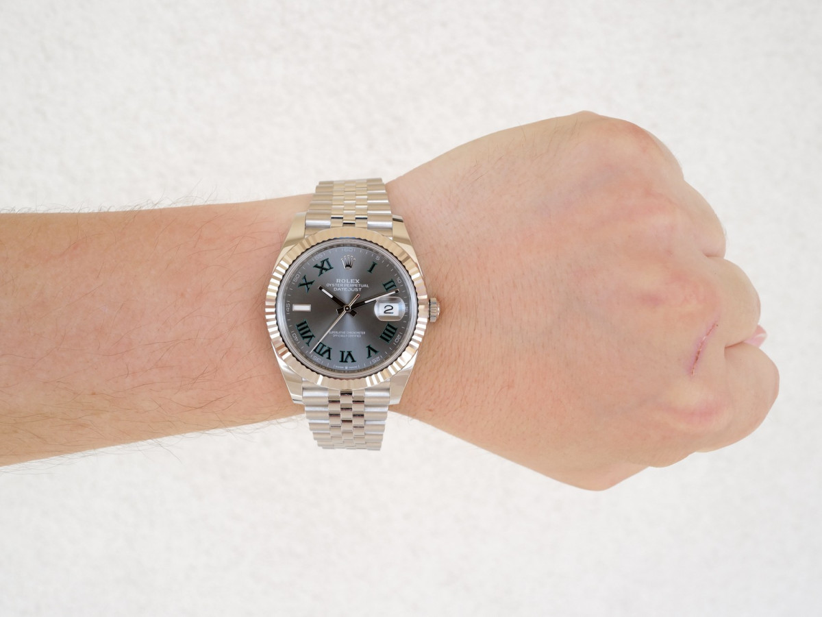 Часы Rolex Datejust 41 Jubilee Wimbledon Grey Dial (2024!)[4]