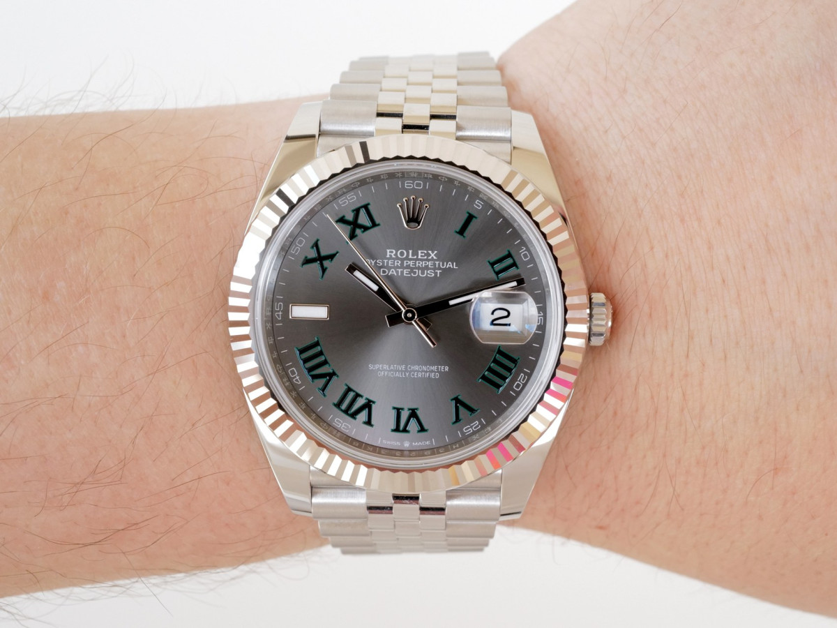 Часы Rolex Datejust 41 Jubilee Wimbledon Grey Dial (2024!)[5]
