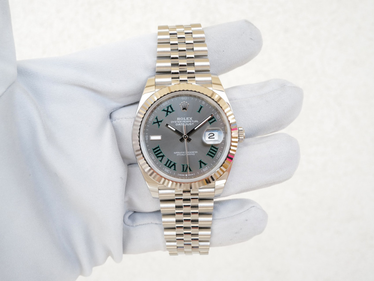 Часы Rolex Datejust 41 Jubilee Wimbledon Grey Dial (2024!)[8]