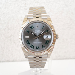 Швейцарський годинник Rolex Datejust 41 Jubilee Wimbledon Grey Dial (2023)