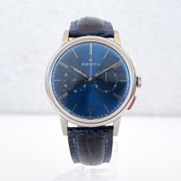 Швейцарський годинник Zenith Elite Chronograph Classic Blue Dial 42 mm