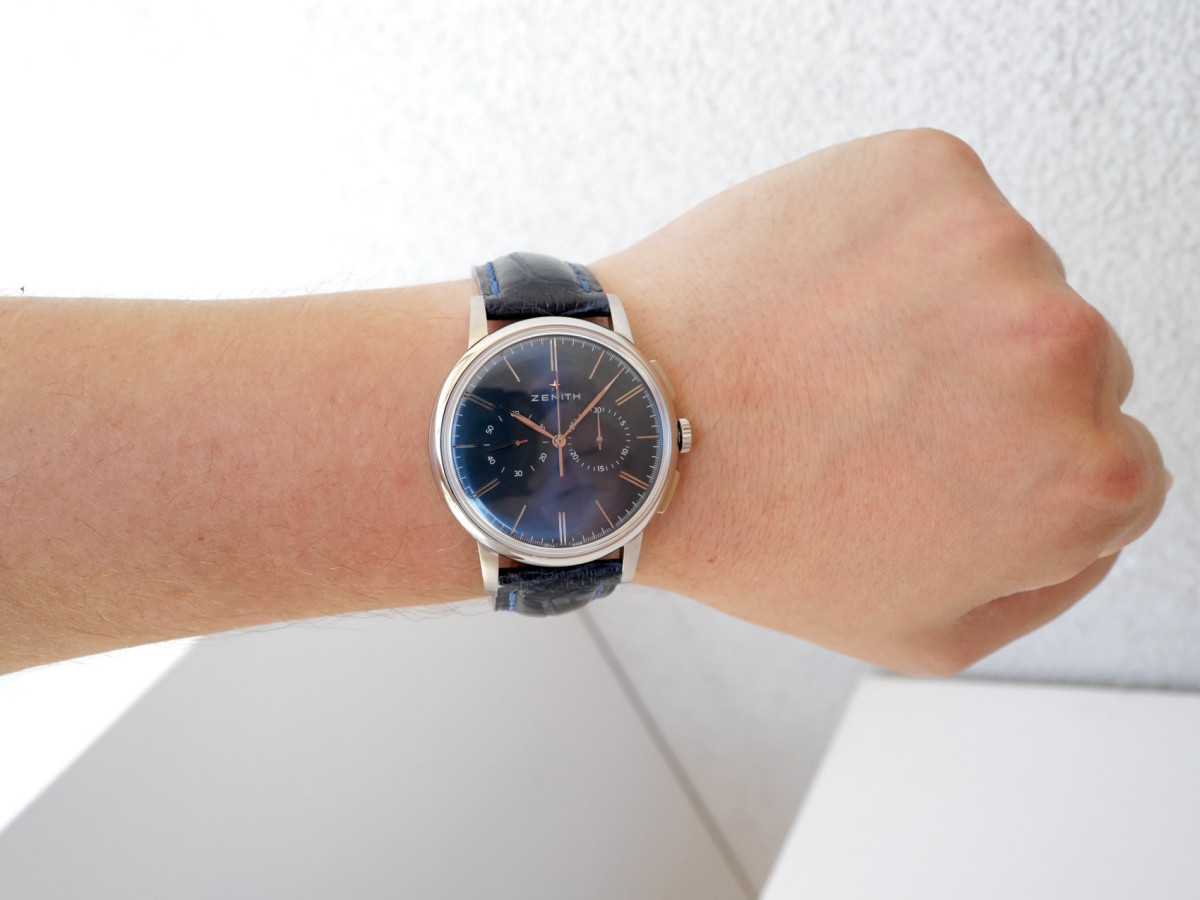 Годинник Zenith Elite Chronograph Classic Blue Dial 42 mm[4]