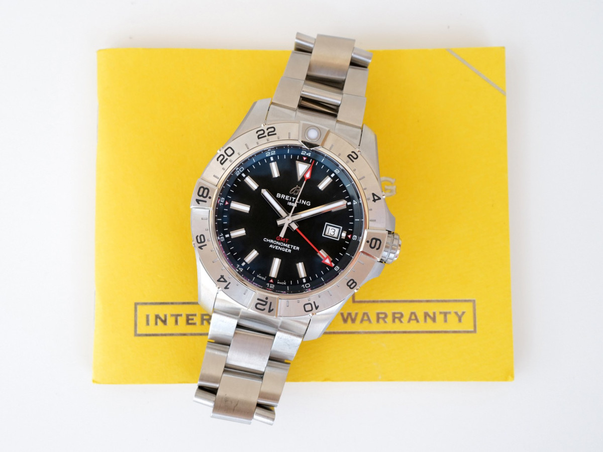 Годинник Breitling Avenger Automatic GMT 44 Black Dial NEW[9]