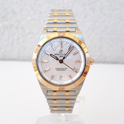 Breitling Chronomat 36 Steel 18K Rose Gold MOP Diamond Dial NEW Swiss watch