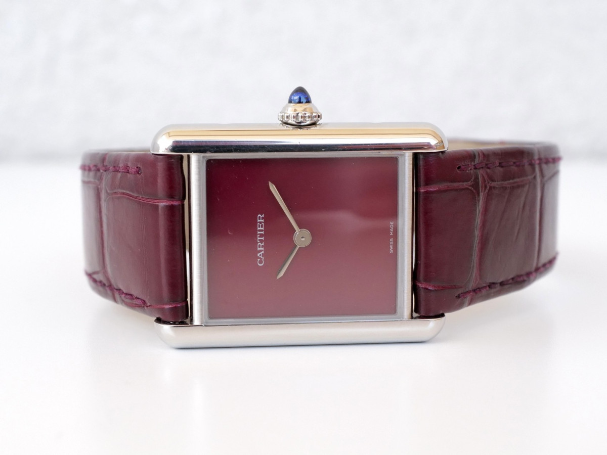 Часы Cartier Tank Must De Cartier Burgundy Dial