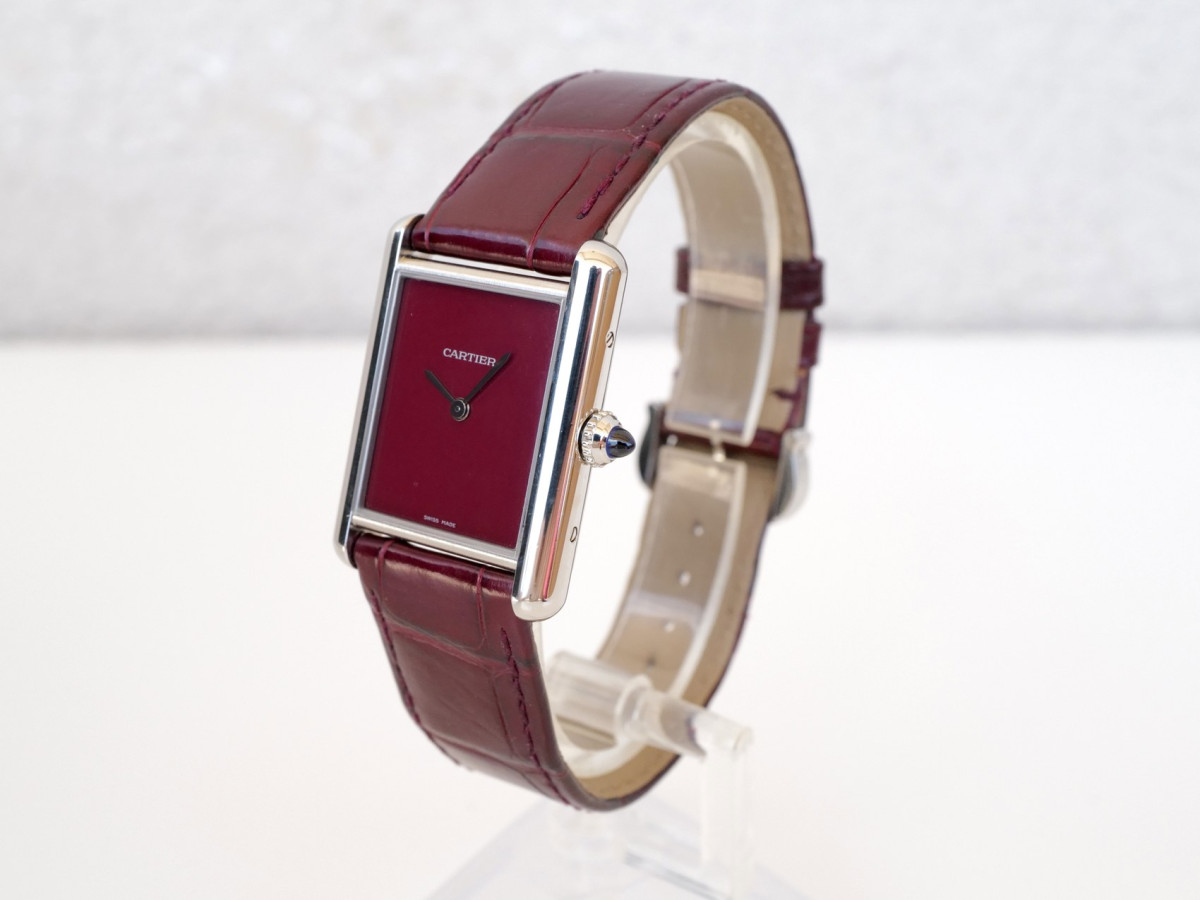 Часы Cartier Tank Must De Cartier Burgundy Dial[7]