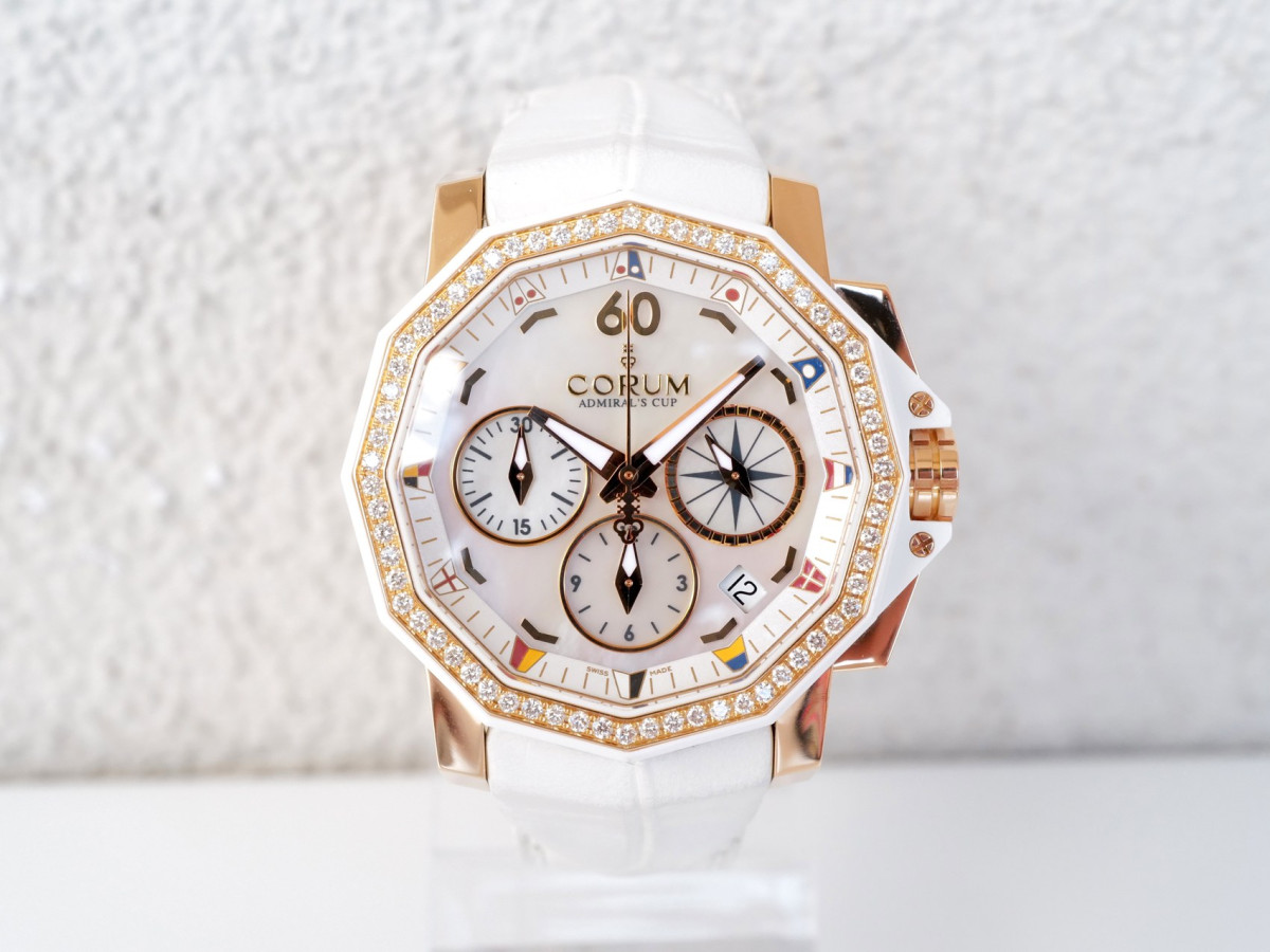 Купити годинник Corum Admiral's Cup Challenger Diamonds MOP Dial Limited Edition 18K Rose Gold 40