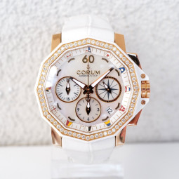 Швейцарський годинник Corum Admiral's Cup Challenger Diamonds MOP Dial Limited Edition 18K Rose Gold 40
