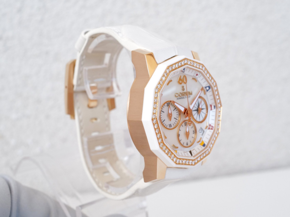 Годинник Corum Admiral's Cup Challenger Diamonds MOP Dial Limited Edition 18K Rose Gold 40[6]