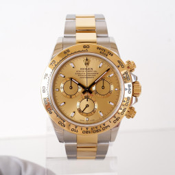 Rolex Cosmograph Daytona 18K Yellow Gold Steel Champagne Dial 40 (2023) Swiss watch