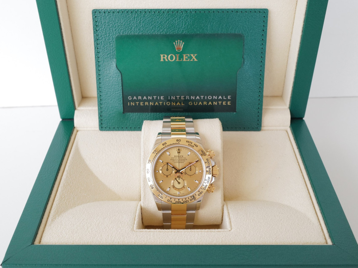 Rolex Cosmograph Daytona 18K Yellow Gold Steel Champagne Dial 40 (2023) watch[9]