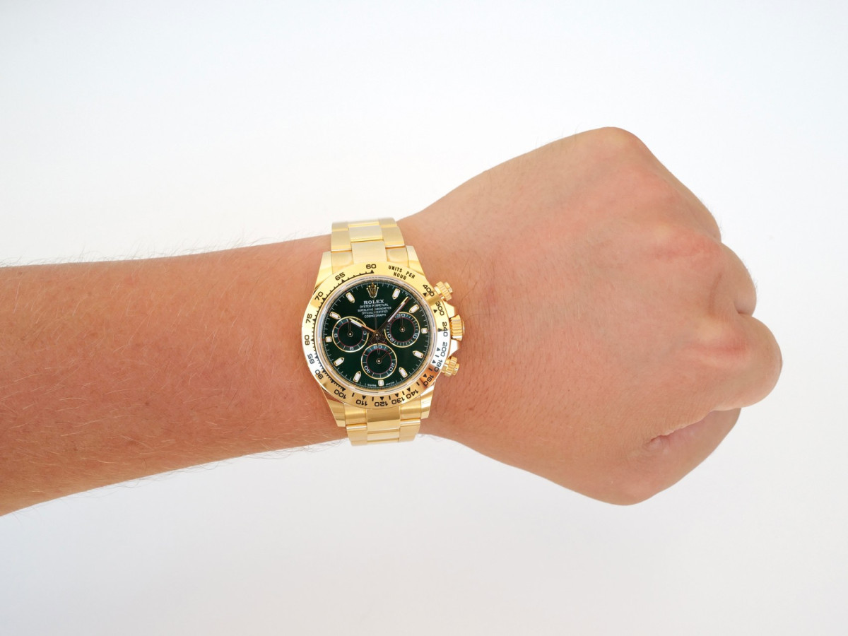 Годинник Rolex Cosmograph Daytona John Mayer 18K Yellow Gold Green Dial (2022)[4]